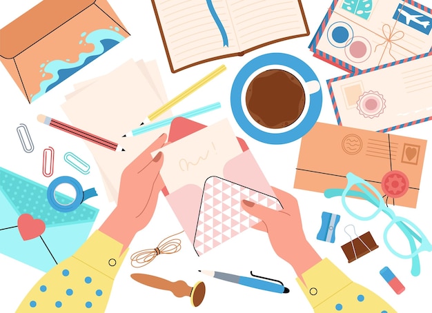 Osoba układa nici na stole